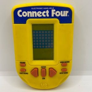 Milton Bradley MB Connect Four Electronic Handheld Travel Game 1995 Vintage